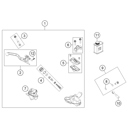 VUE ECLATEE MAITRE CYLINDRE...